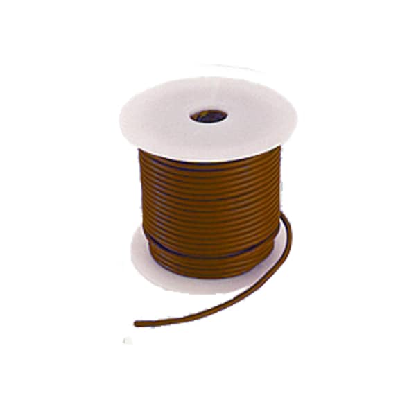 Primary Wire, GPT, 16 AWG, Copper, Brown, PVC Jacket, Stranded